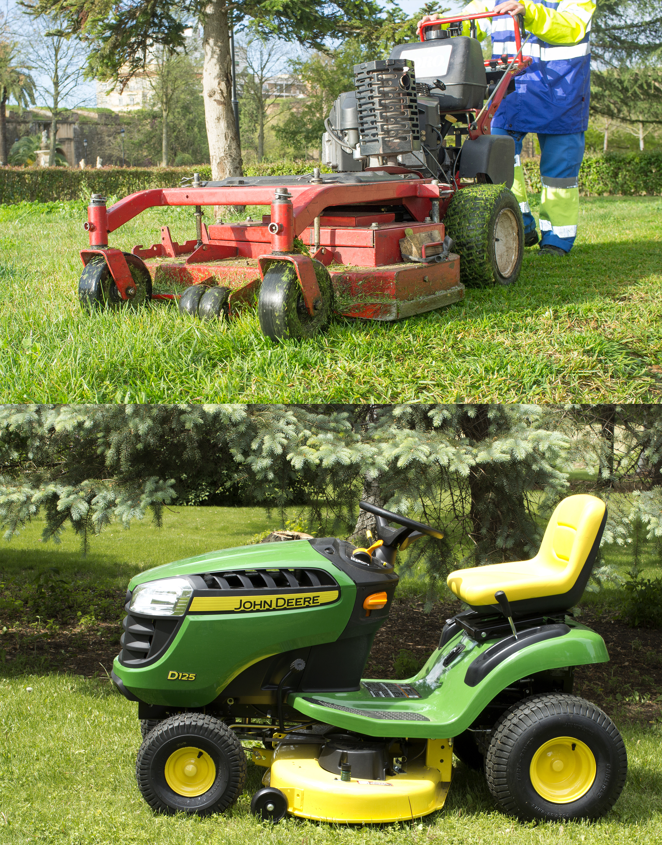 Grass Cutting in Alnwick, Northumberland